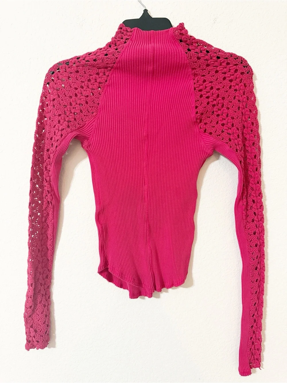 Free People Clemente Top in Hot Berry, Size S, EXCELLENT